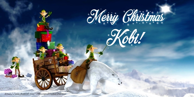 Greetings Cards for Christmas - Animation & Gift Box | Merry Christmas Kobi!