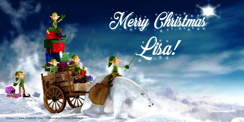 Greetings Cards for Christmas - Animation & Gift Box | Merry Christmas Lisa!