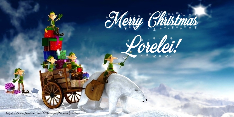 Greetings Cards for Christmas - Merry Christmas Lorelei!