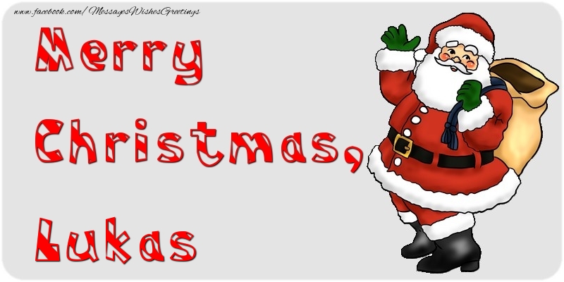 Greetings Cards for Christmas - Santa Claus | Merry Christmas, Lukas