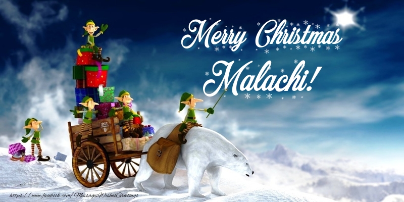 Greetings Cards for Christmas - Animation & Gift Box | Merry Christmas Malachi!
