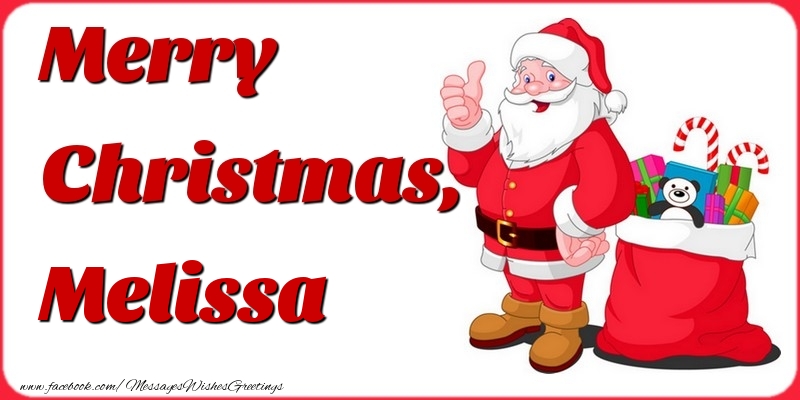 Greetings Cards for Christmas - Gift Box & Santa Claus | Merry Christmas, Melissa