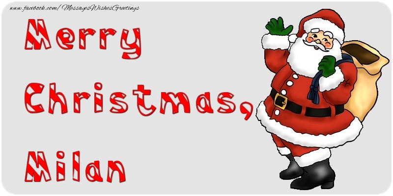 Greetings Cards for Christmas - Santa Claus | Merry Christmas, Milan
