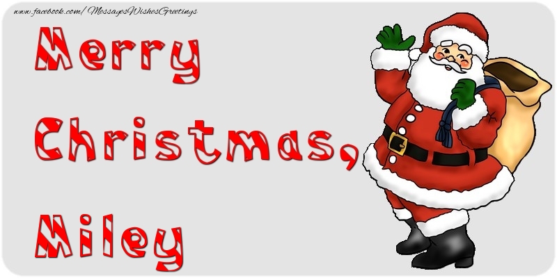 Greetings Cards for Christmas - Merry Christmas, Miley