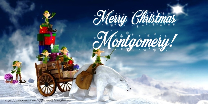 Greetings Cards for Christmas - Merry Christmas Montgomery!