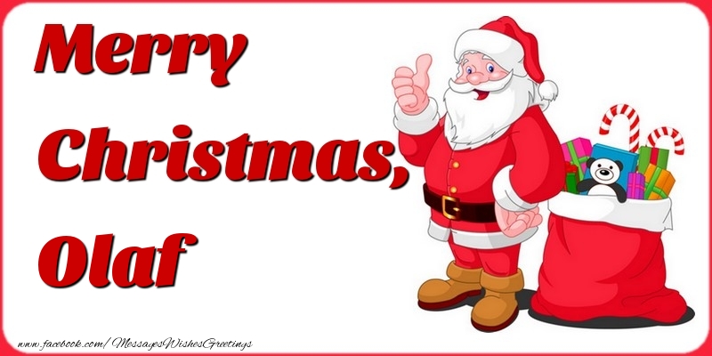 Greetings Cards for Christmas - Gift Box & Santa Claus | Merry Christmas, Olaf