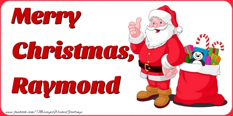 Greetings Cards for Christmas - Gift Box & Santa Claus | Merry Christmas, Raymond