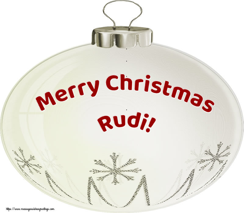 Greetings Cards for Christmas - Christmas Decoration | Merry Christmas Rudi!