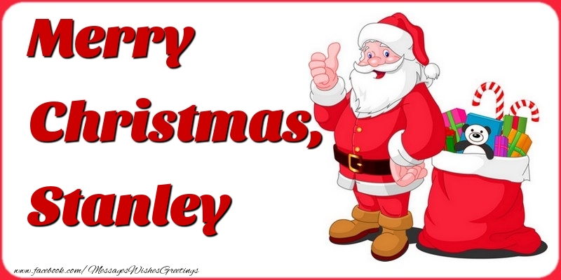 Greetings Cards for Christmas - Gift Box & Santa Claus | Merry Christmas, Stanley