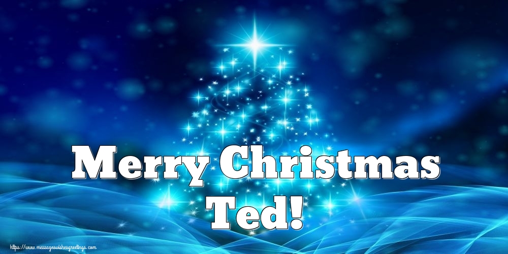 Greetings Cards for Christmas - Merry Christmas Ted!