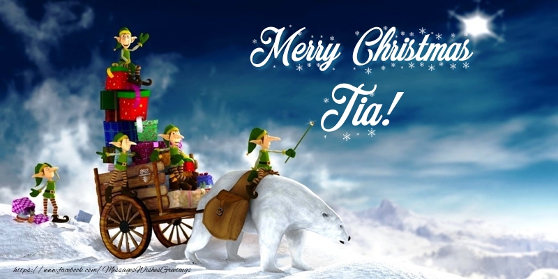 Greetings Cards for Christmas - Animation & Gift Box | Merry Christmas Tia!