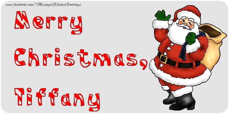 Greetings Cards for Christmas - Merry Christmas, Tiffany