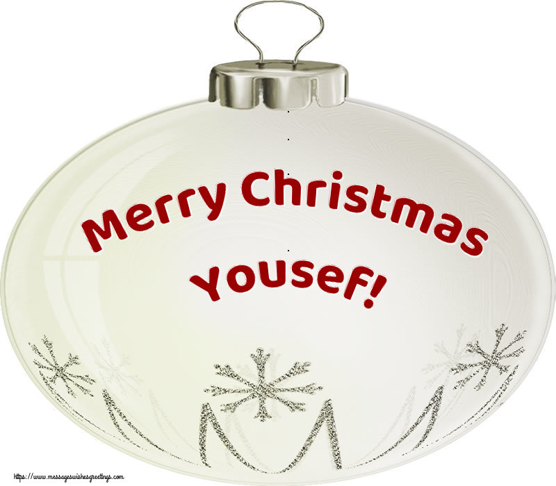 Greetings Cards for Christmas - Merry Christmas Yousef!