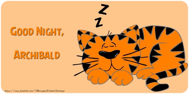 Greetings Cards for Good night - Animation | Good Night, Archibald