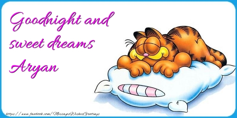 Greetings Cards for Good night - Goodnight and sweet dreams Aryan