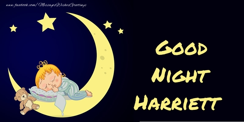  Greetings Cards for Good night - Moon | Good Night Harriett