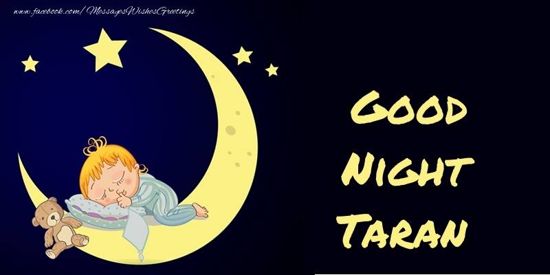 Greetings Cards for Good night - Moon | Good Night Taran