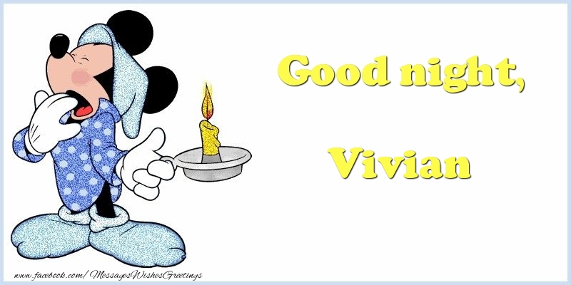 Greetings Cards for Good night - Animation | Good night, Vivian