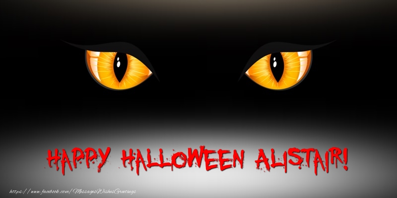 Greetings Cards for Halloween - Happy Halloween Alistair!