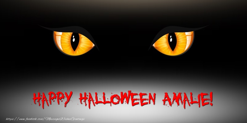 Greetings Cards for Halloween - Happy Halloween Amalie!