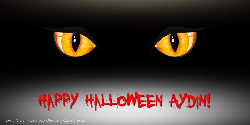 Greetings Cards for Halloween - Happy Halloween Aydin!