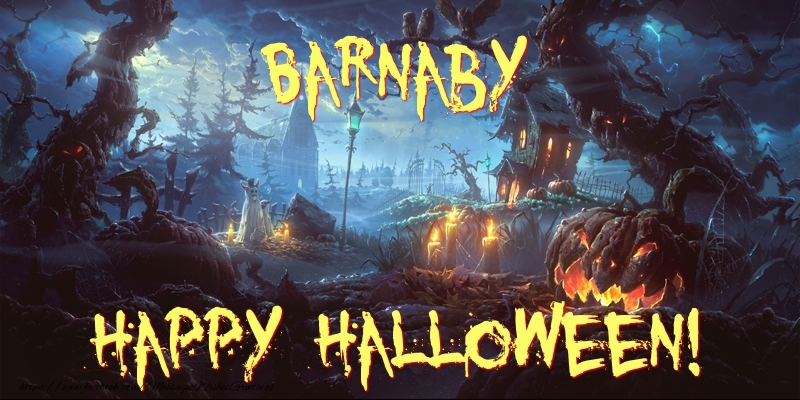 Greetings Cards for Halloween - Barnaby Happy Halloween!