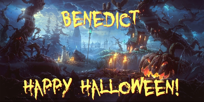 Greetings Cards for Halloween - Benedict Happy Halloween!