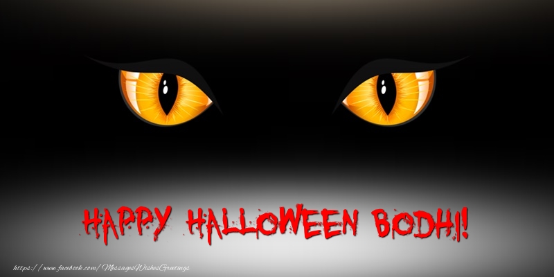 Greetings Cards for Halloween - Happy Halloween Bodhi!