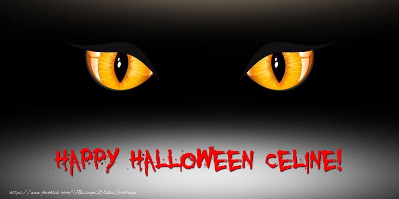 Greetings Cards for Halloween - Happy Halloween Celine!