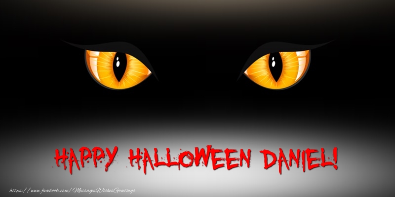 Greetings Cards for Halloween - Happy Halloween Daniel!