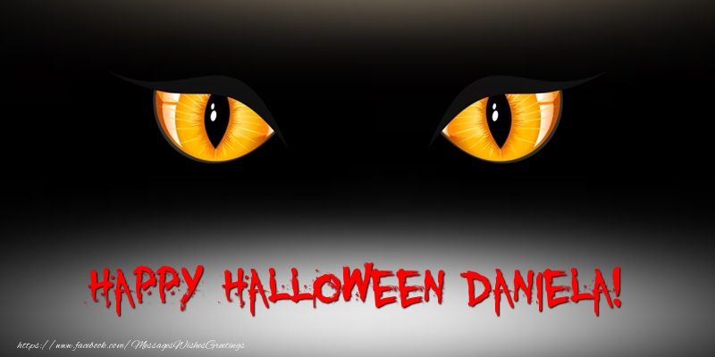 Greetings Cards for Halloween - Happy Halloween Daniela!