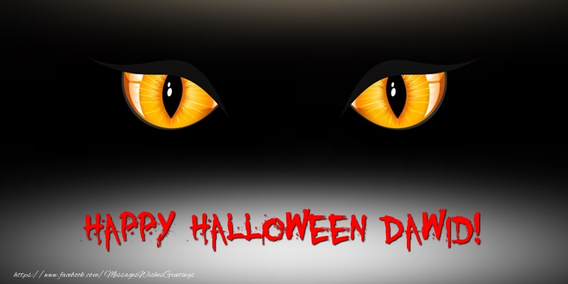 Greetings Cards for Halloween - Happy Halloween Dawid!