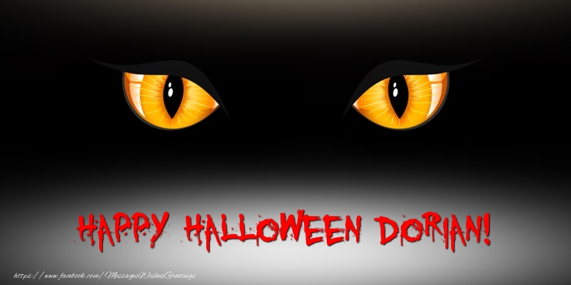 Greetings Cards for Halloween - Happy Halloween Dorian!