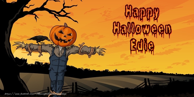 Greetings Cards for Halloween - Happy Halloween Edie