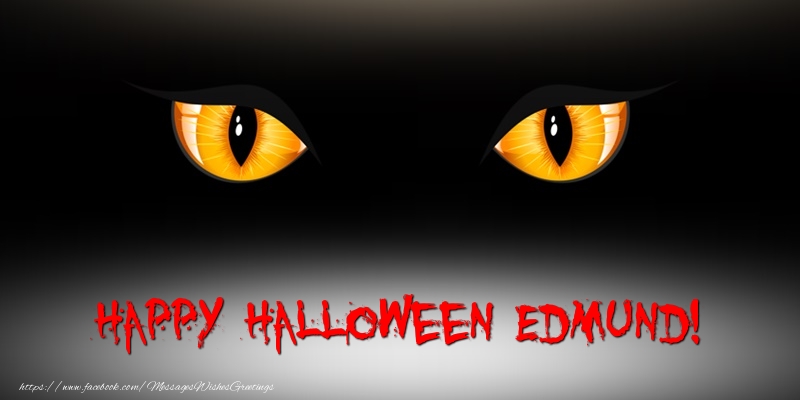 Greetings Cards for Halloween - Happy Halloween Edmund!