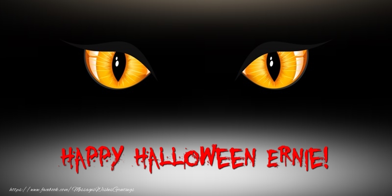 Greetings Cards for Halloween - Happy Halloween Ernie!