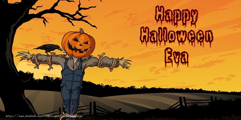 Greetings Cards for Halloween - Happy Halloween Eva