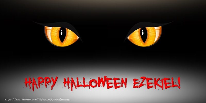 Greetings Cards for Halloween - Happy Halloween Ezekiel!