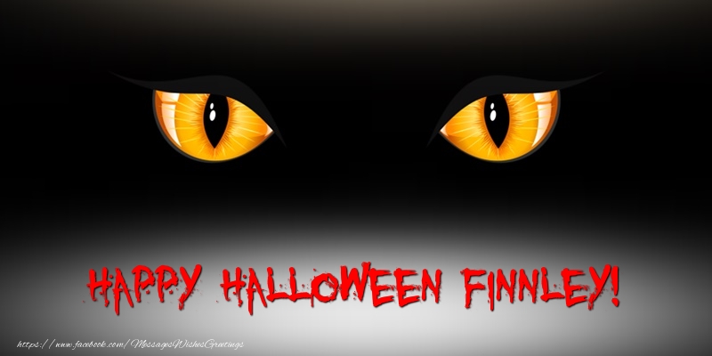 Greetings Cards for Halloween - Happy Halloween Finnley!