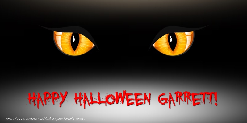 Greetings Cards for Halloween - Happy Halloween Garrett!