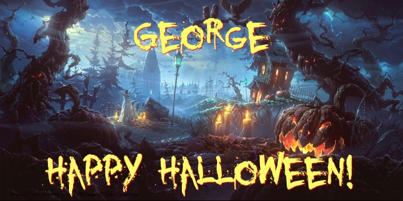Greetings Cards for Halloween - George Happy Halloween!