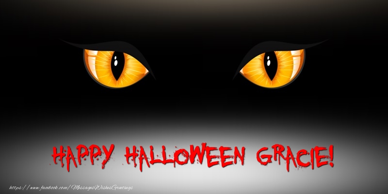 Greetings Cards for Halloween - Happy Halloween Gracie!