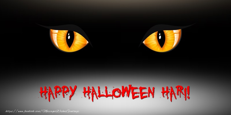 Greetings Cards for Halloween - Happy Halloween Hari!