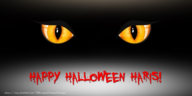 Greetings Cards for Halloween - Happy Halloween Haris!