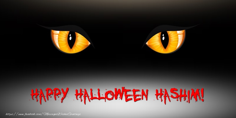 Greetings Cards for Halloween - Happy Halloween Hashim!