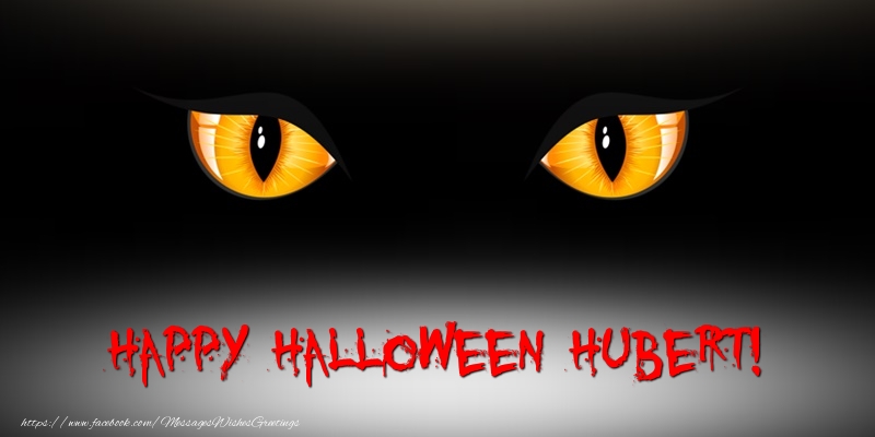 Greetings Cards for Halloween - Happy Halloween Hubert!