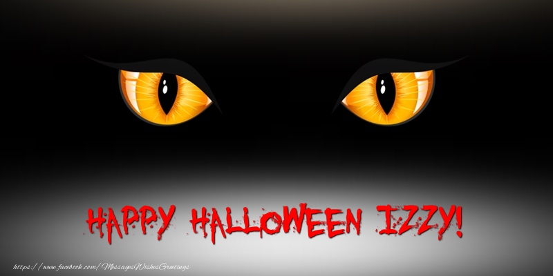 Greetings Cards for Halloween - Happy Halloween Izzy!