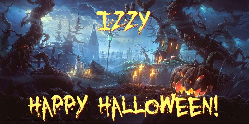Greetings Cards for Halloween - Izzy Happy Halloween!
