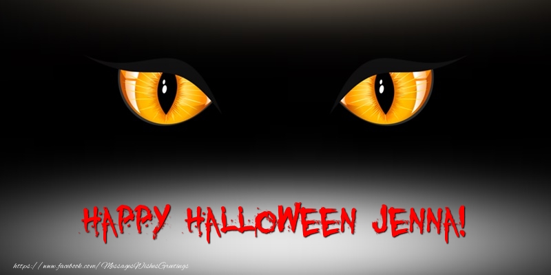 Greetings Cards for Halloween - Happy Halloween Jenna!