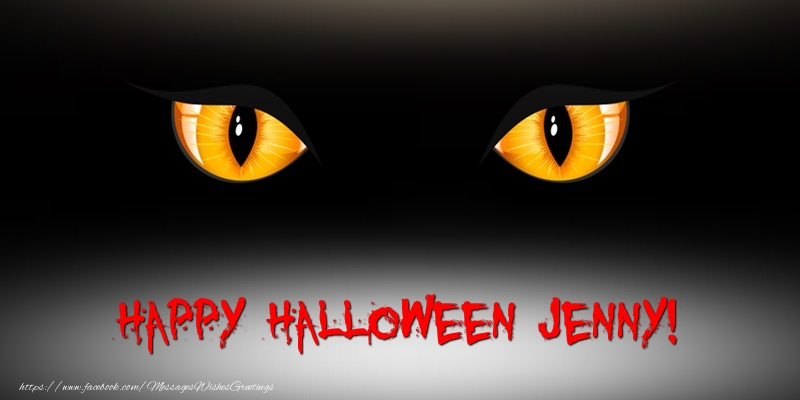 Greetings Cards for Halloween - Happy Halloween Jenny!